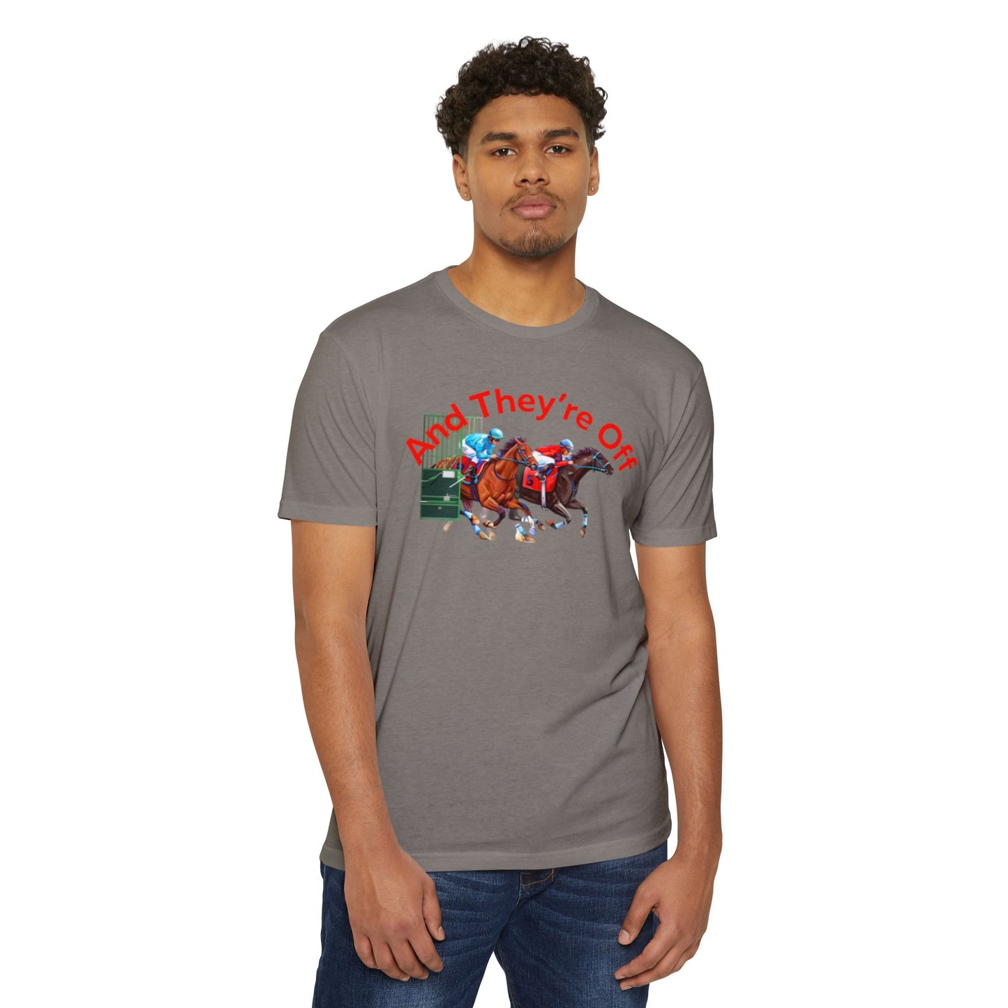 And They're Off T-shirt