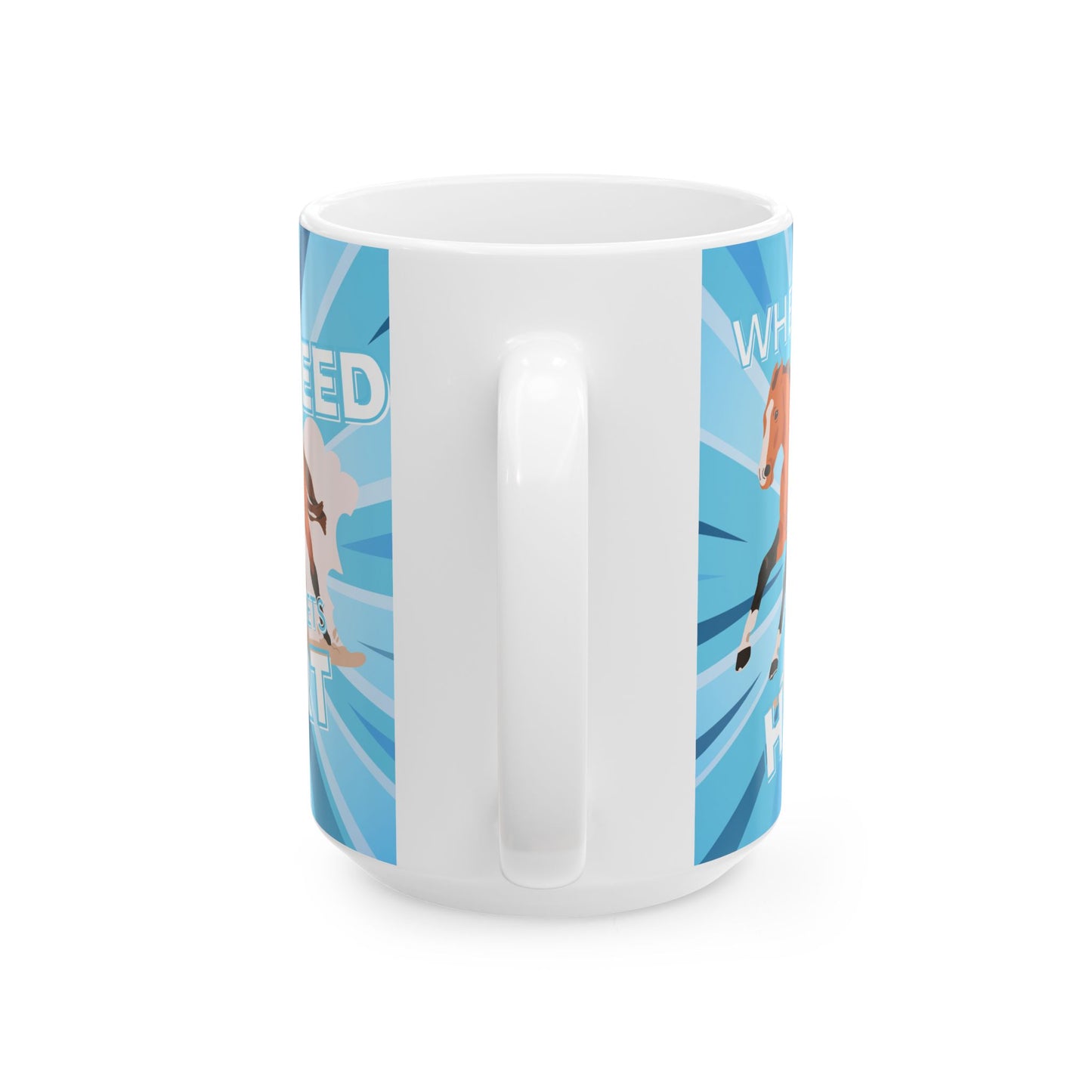 Where Speed Meets Heart Ceramic Mug, (11oz, 15oz)