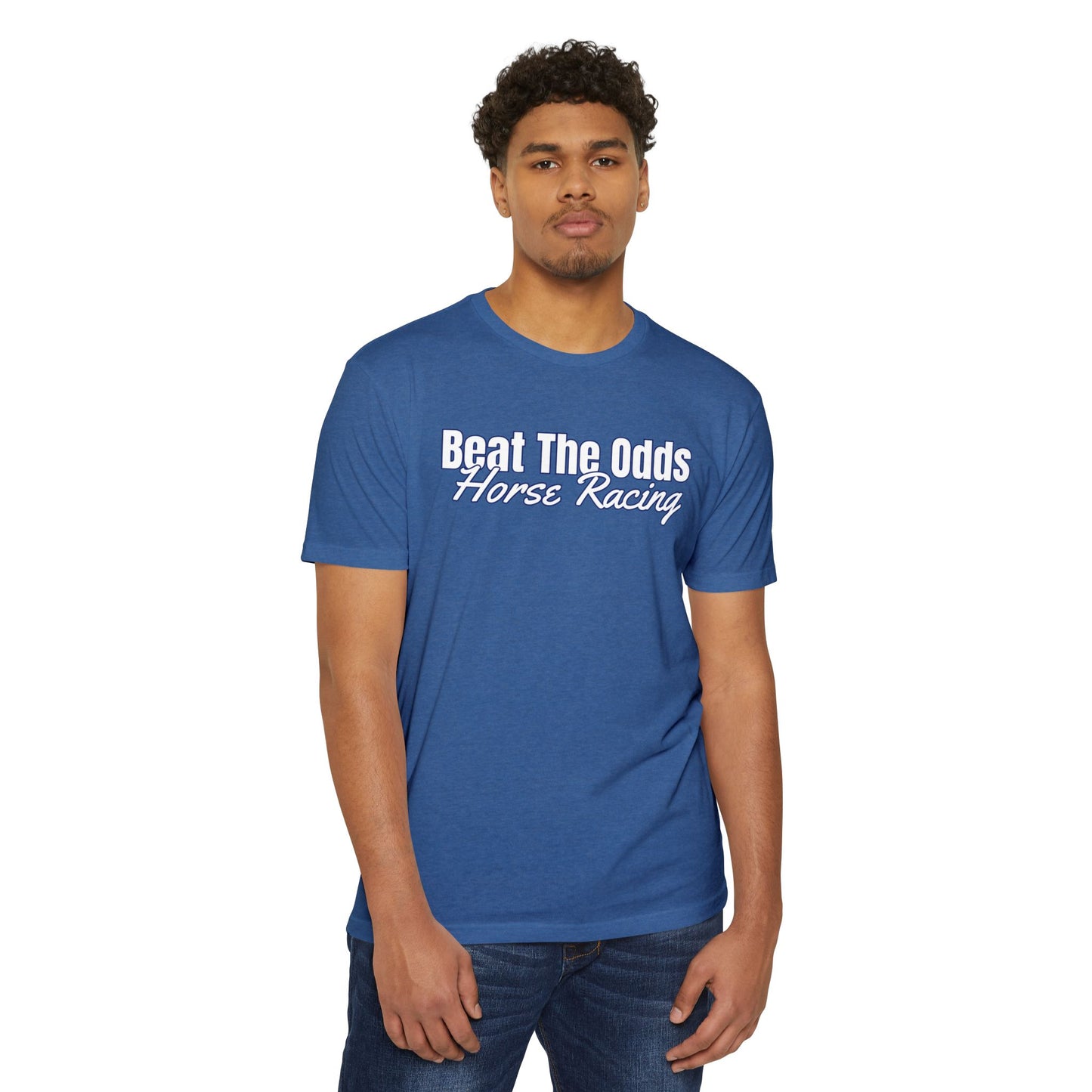 Kentucky Bred T-shirt | White With Blue State Outline