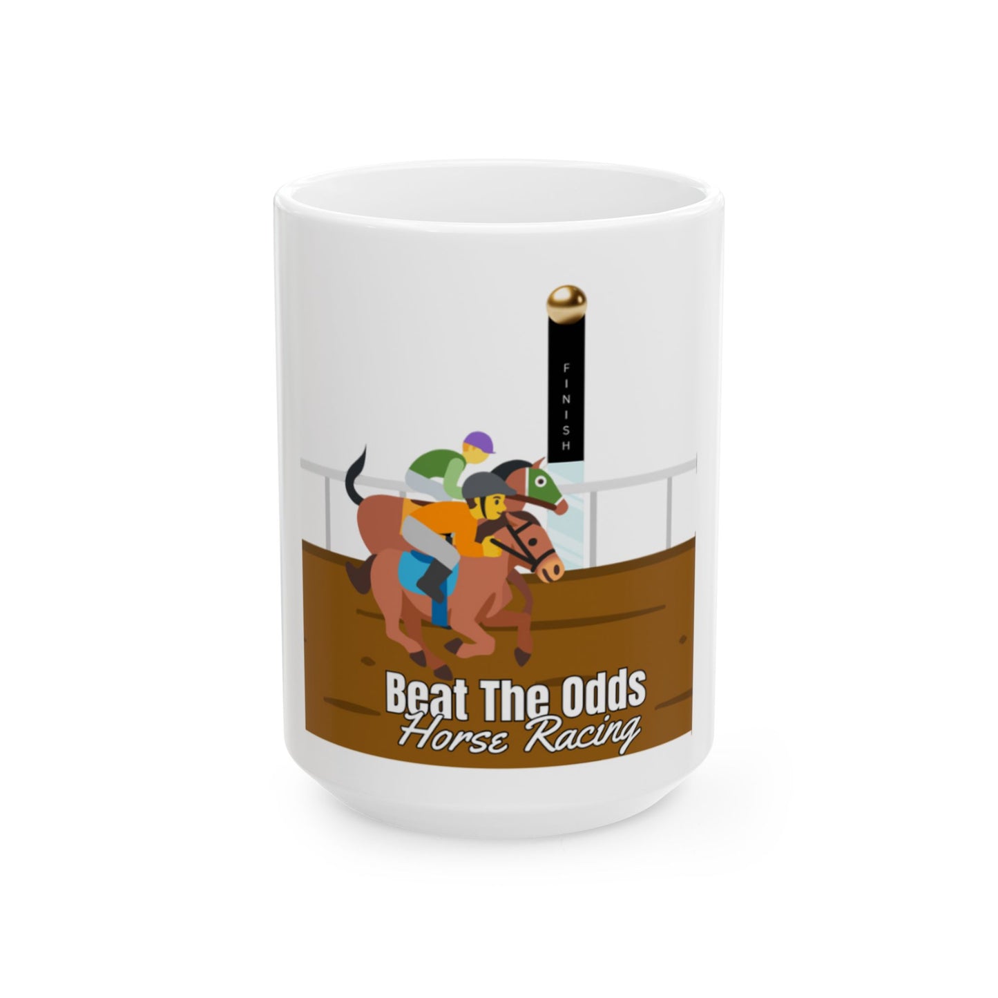 Off To The Races Ceramic Mug, (11oz, 15oz)