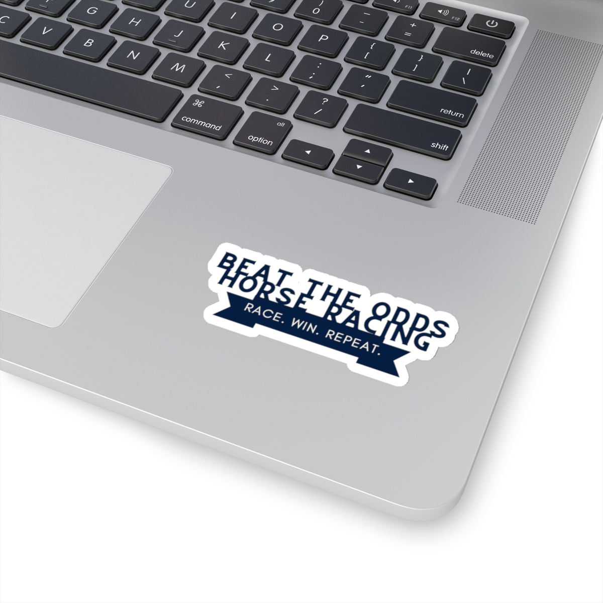 Beat The Odds Horse Racing Banner Stickers