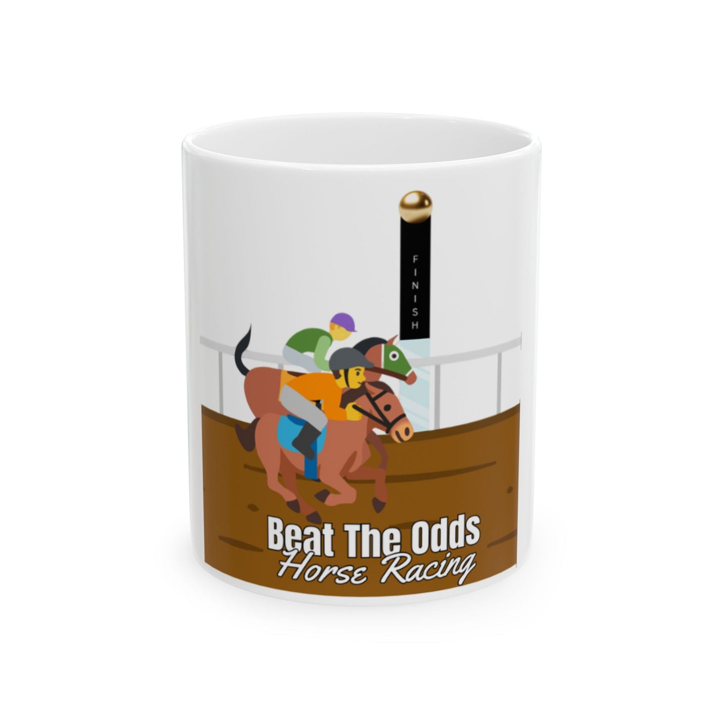 Off To The Races Ceramic Mug, (11oz, 15oz)
