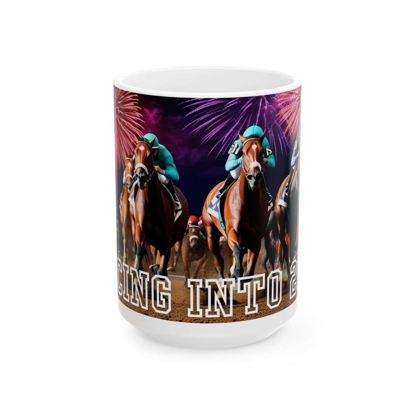 Racing into 2025 Ceramic Mug, (11oz, 15oz)