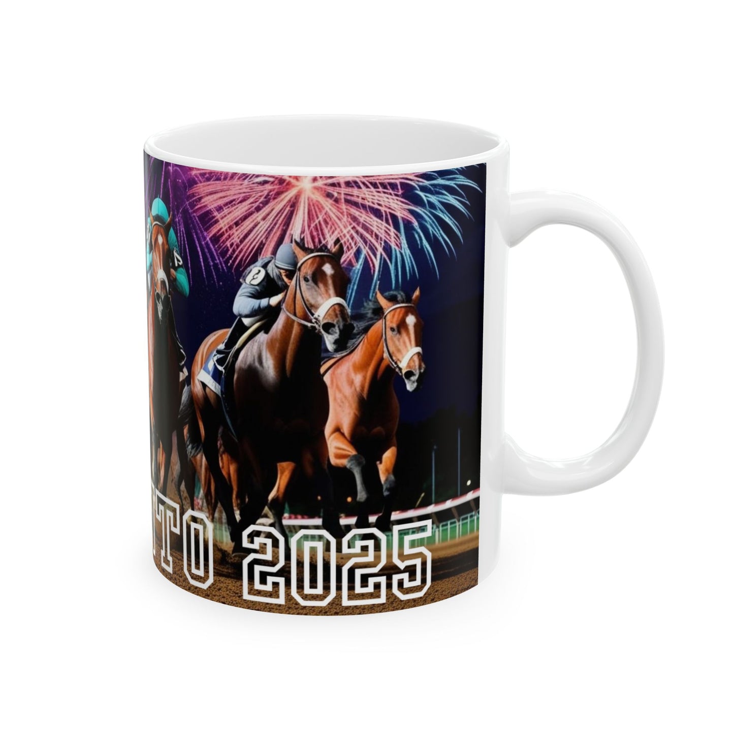 Racing into 2025 Ceramic Mug, (11oz, 15oz)