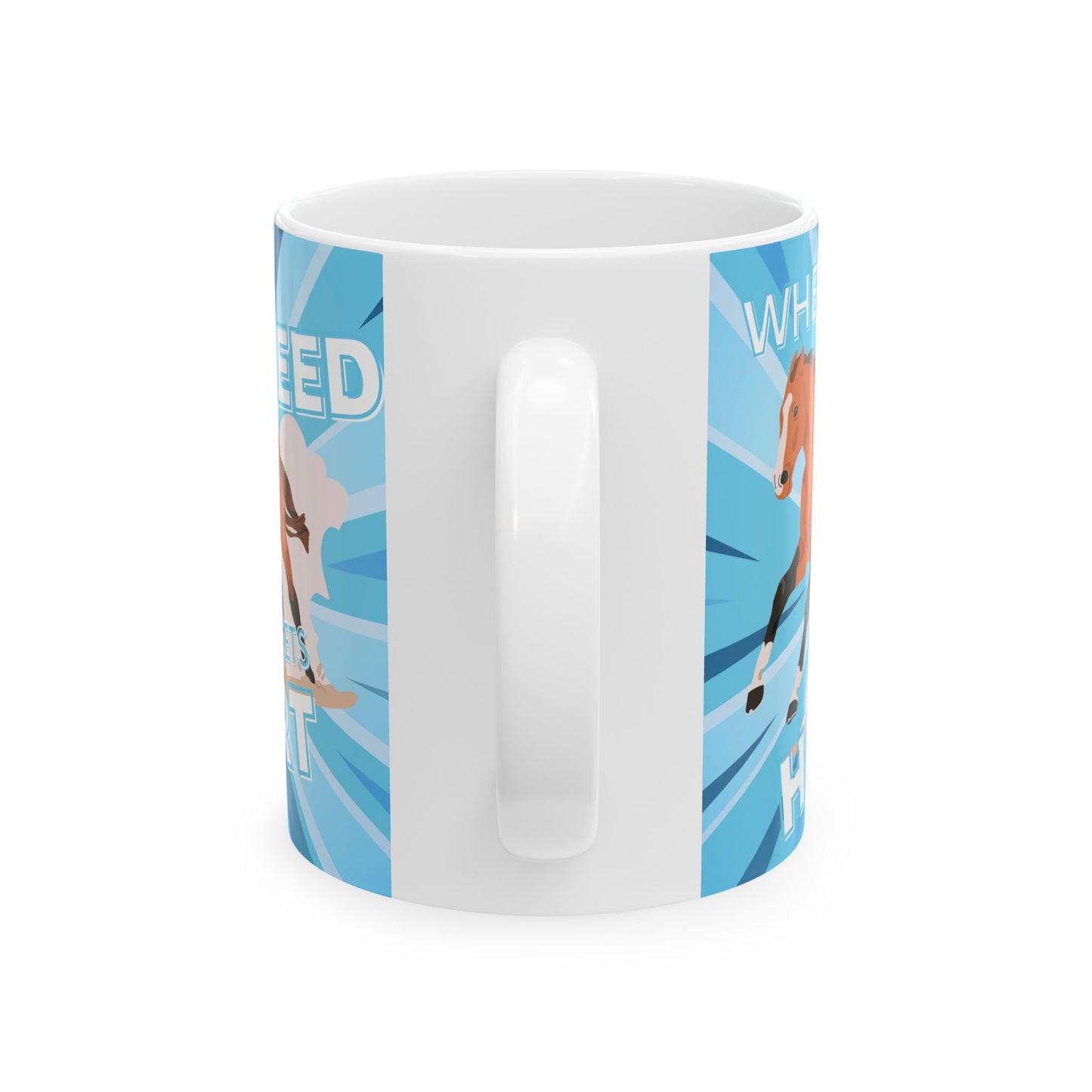 Where Speed Meets Heart Ceramic Mug, (11oz, 15oz)