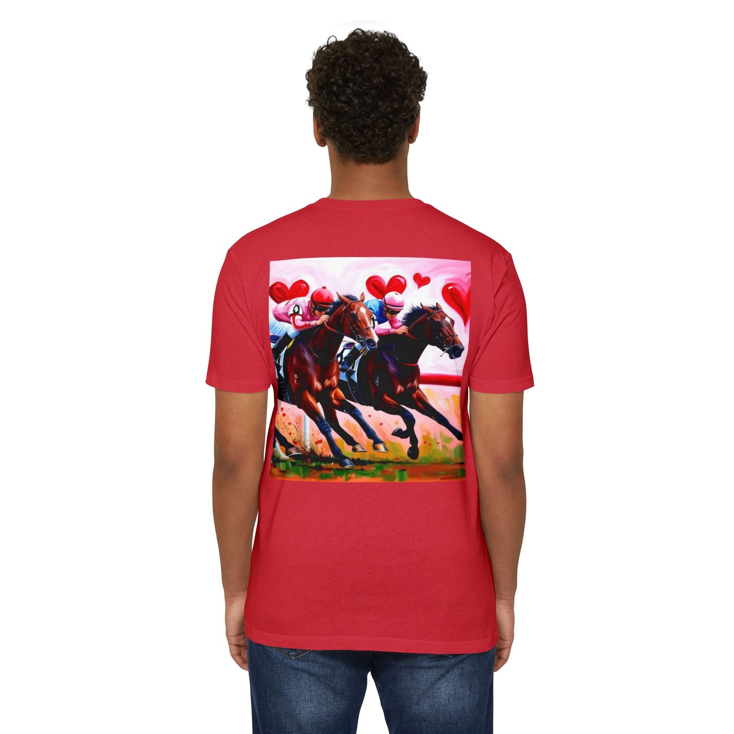 Running Through My Heart CVC Jersey T-shirt