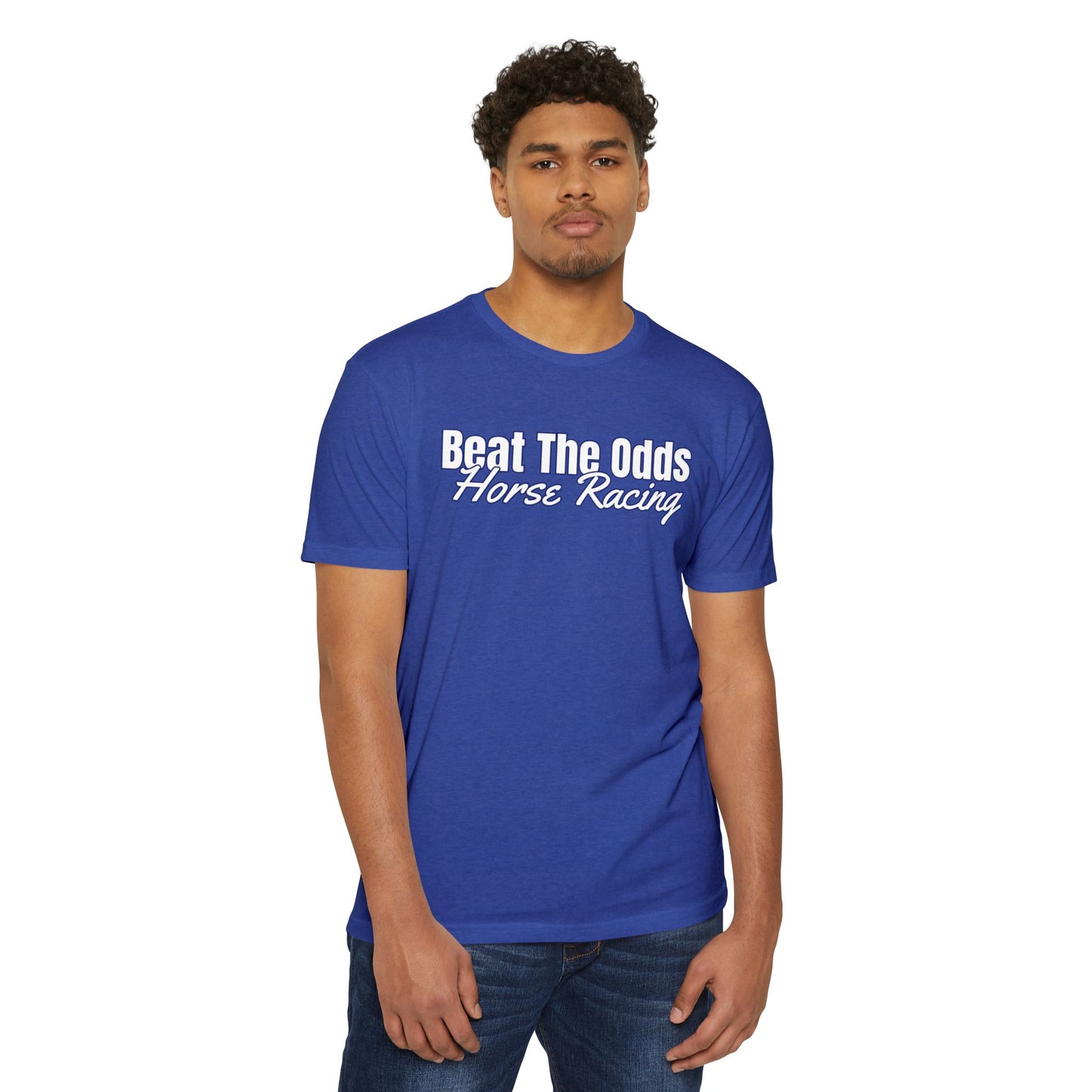 Kentucky Bred T-shirt | White With Blue State Outline