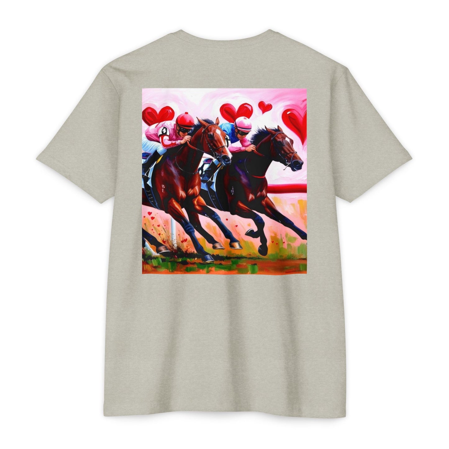 Running Through My Heart CVC Jersey T-shirt
