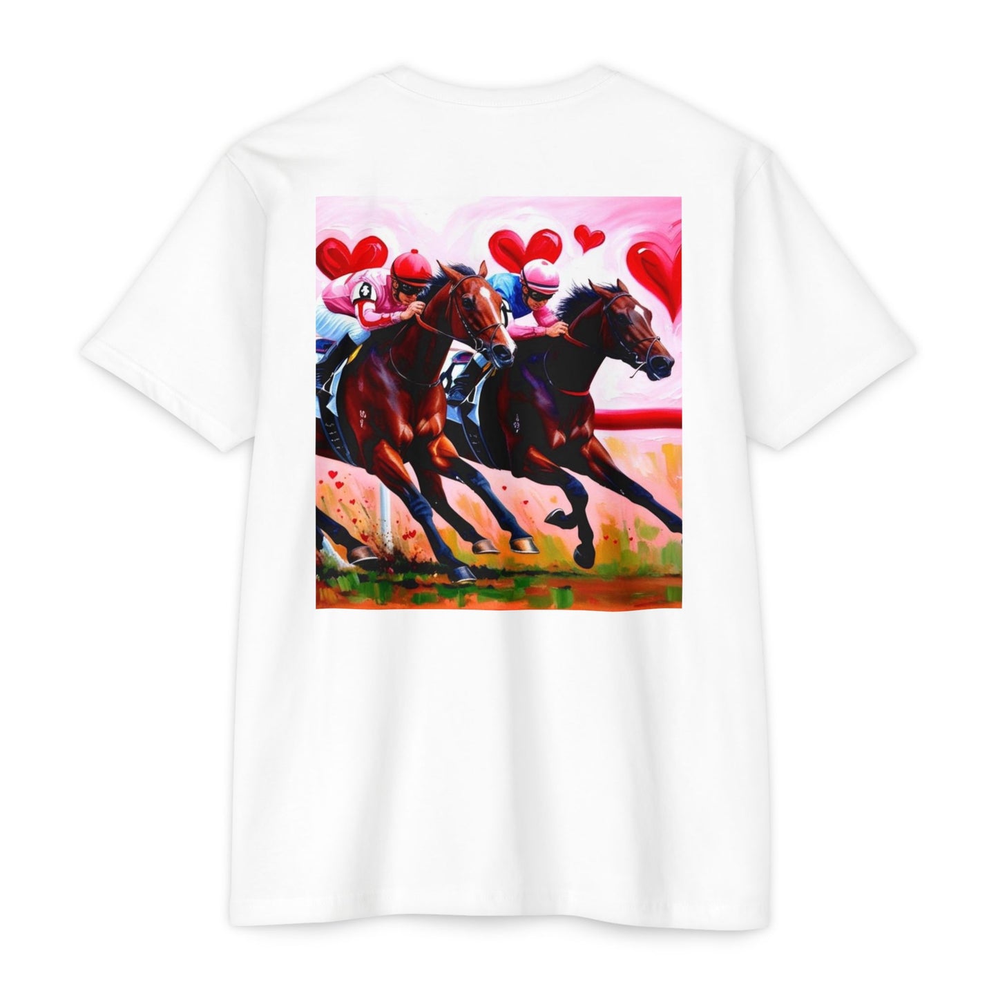 Running Through My Heart CVC Jersey T-shirt