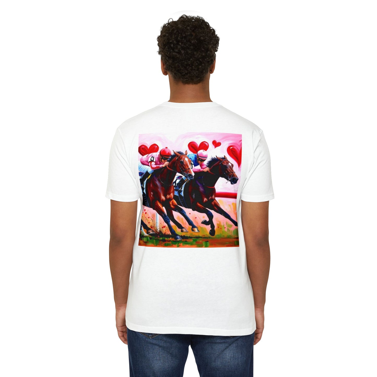 Running Through My Heart CVC Jersey T-shirt