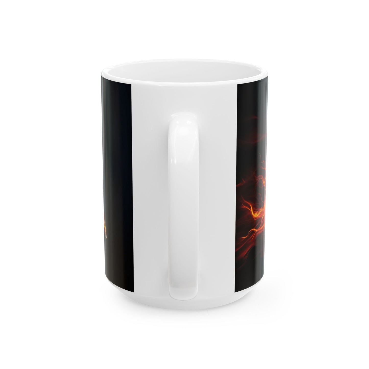 Horse On Fire Ceramic Mug, (11oz, 15oz)
