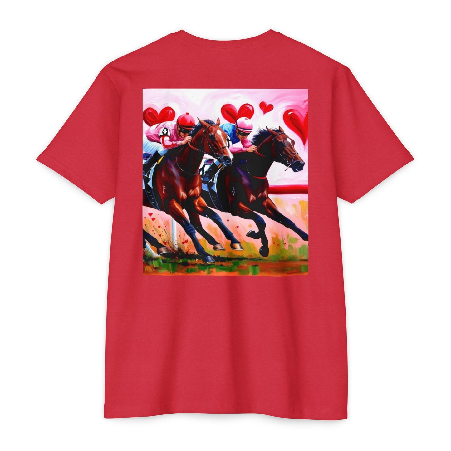 Running Through My Heart CVC Jersey T-shirt