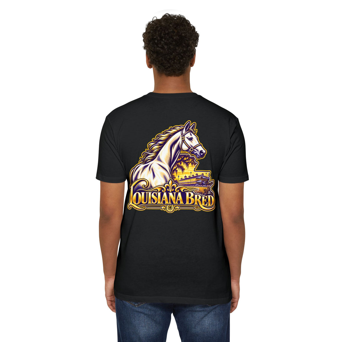 Louisiana Bred T-shirt | Purple and Gold