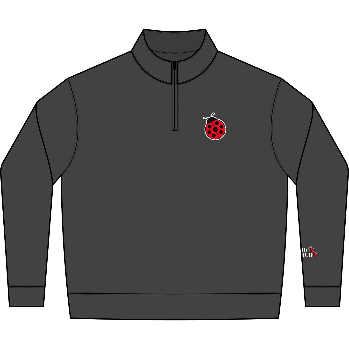 Ladybug Logo Half-Zip Sweatshirt — Mirco Demuro Collection