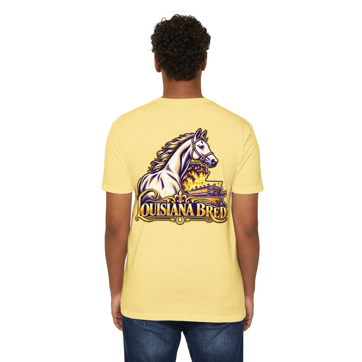 Louisiana Bred T-shirt | Purple and Gold