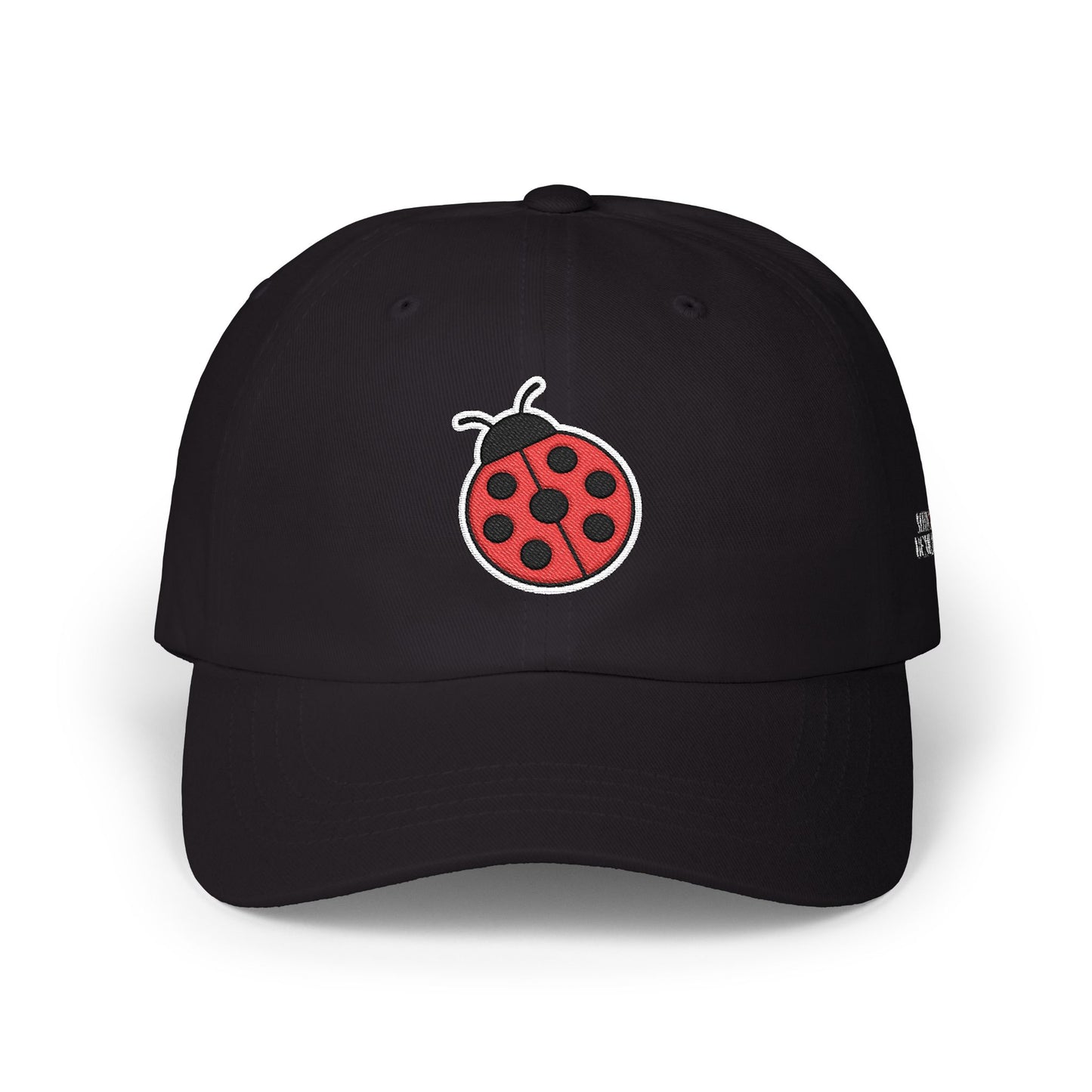 Embroidered Ladybug Patch Baseball Hat —  Mirco Demuro Collection