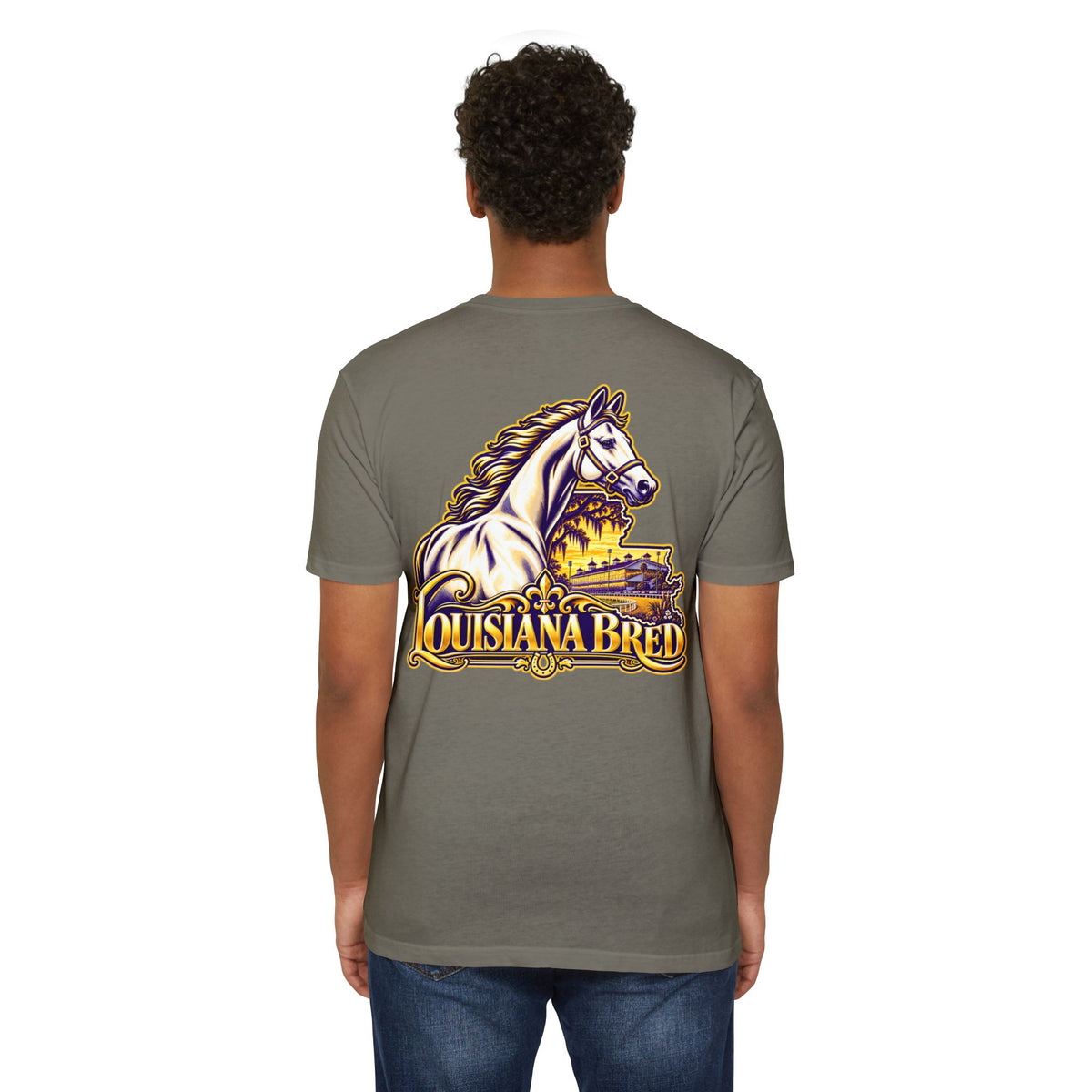 Louisiana Bred T-shirt | Purple and Gold