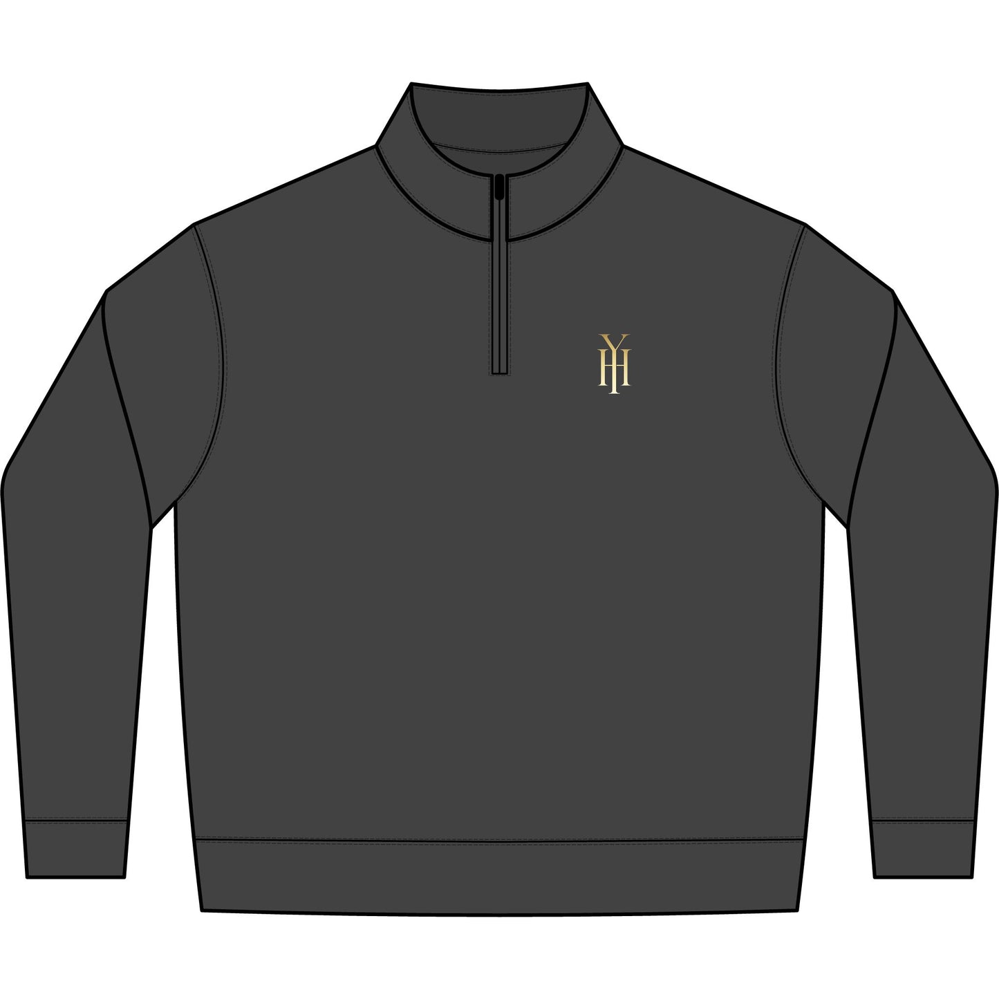 YH Faded Half-Zip Sweatshirt — Yedsit Hazlewood Collection