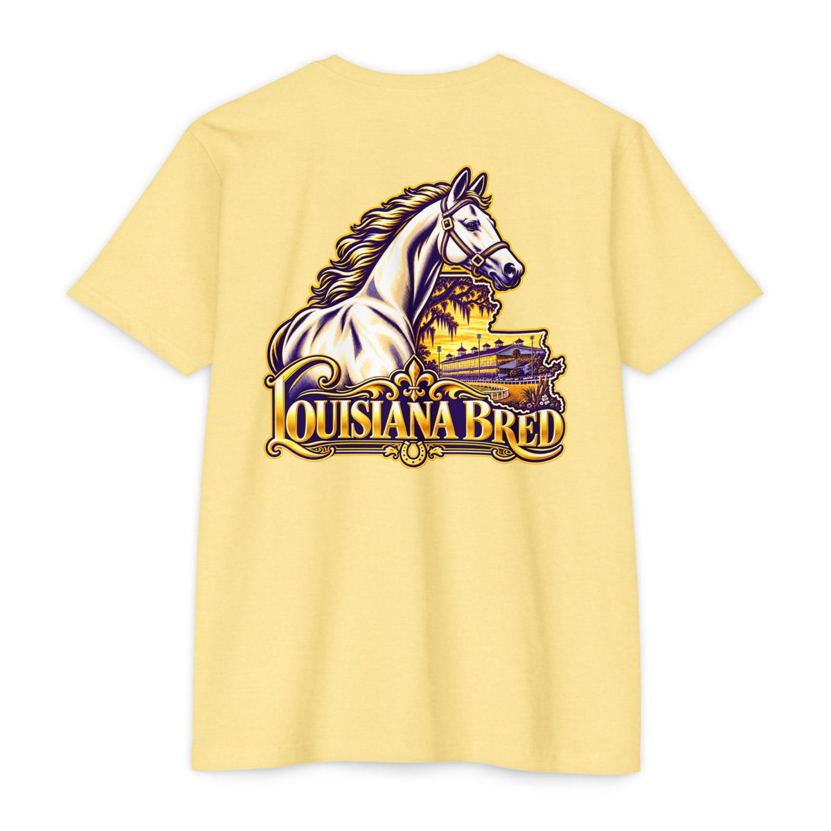 Louisiana Bred T-shirt | Purple and Gold