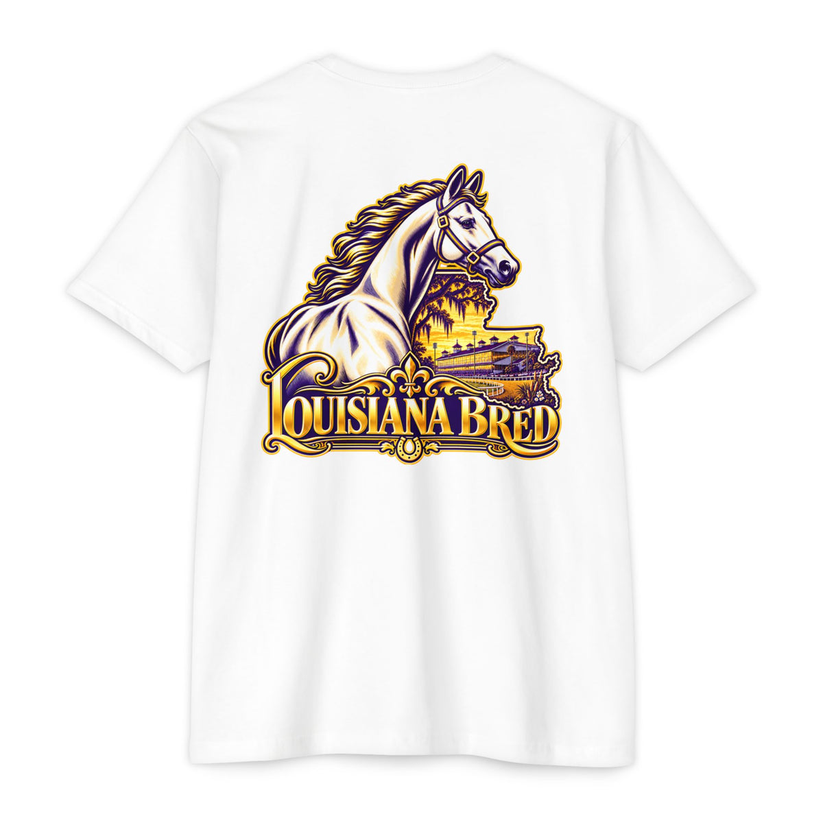 Louisiana Bred T-shirt | Purple and Gold