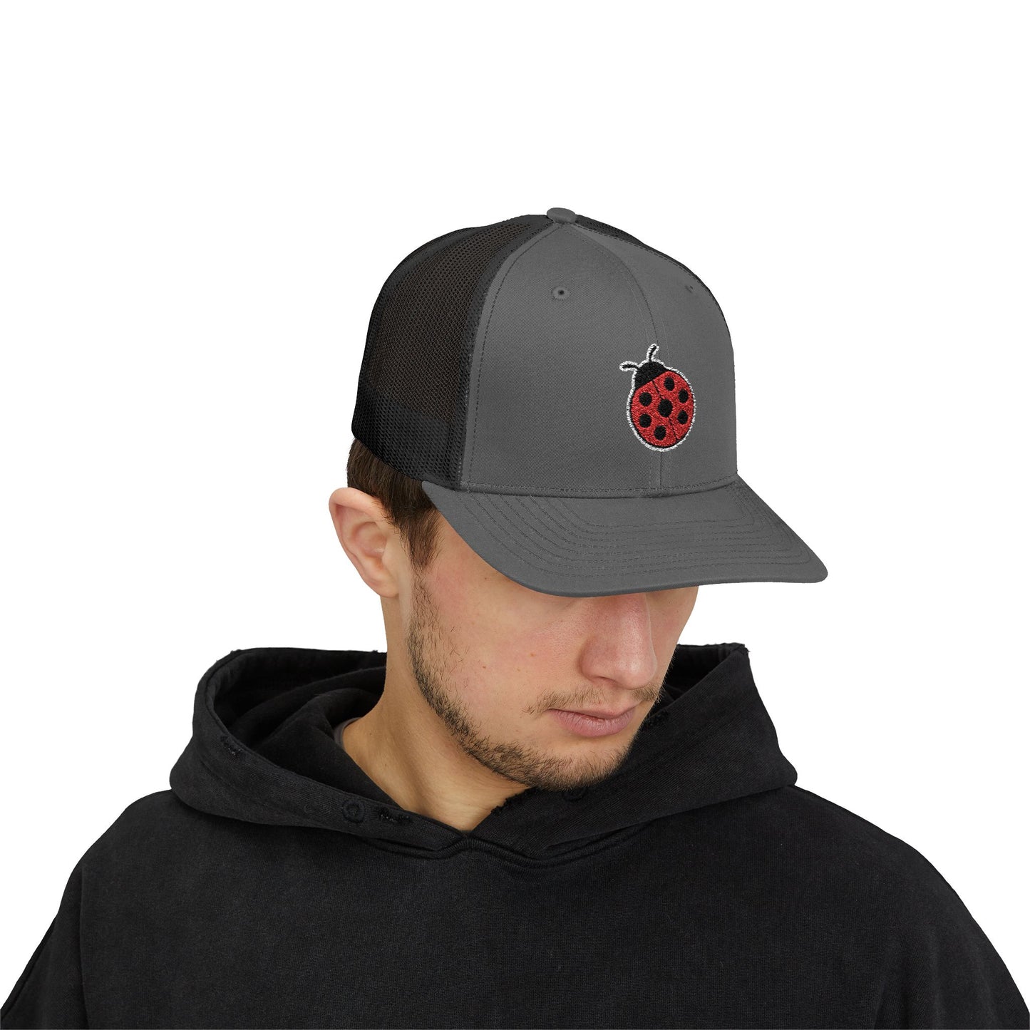 Ladybug Embroidered Trucker Cap - Mirco Demuro Collection