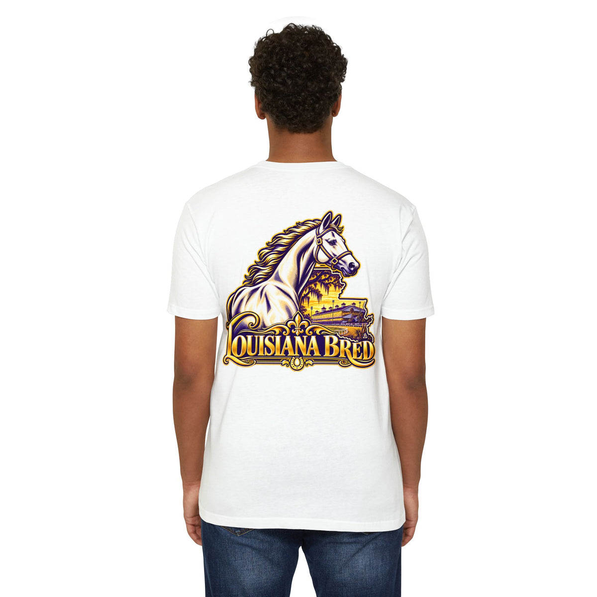Louisiana Bred T-shirt | Purple and Gold