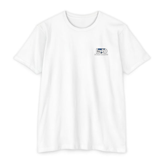 Kentucky Bred T-shirt | White with Blue State Outline