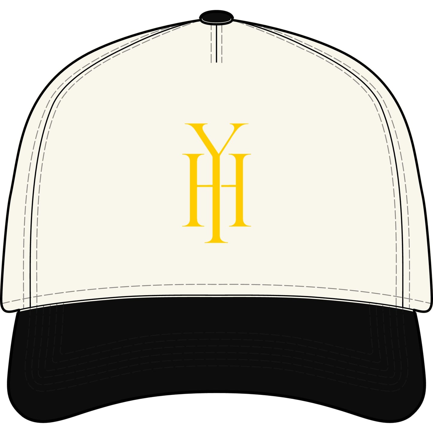 YH Two-Tone Logo Cap — Yedsit Hazlewood Collection