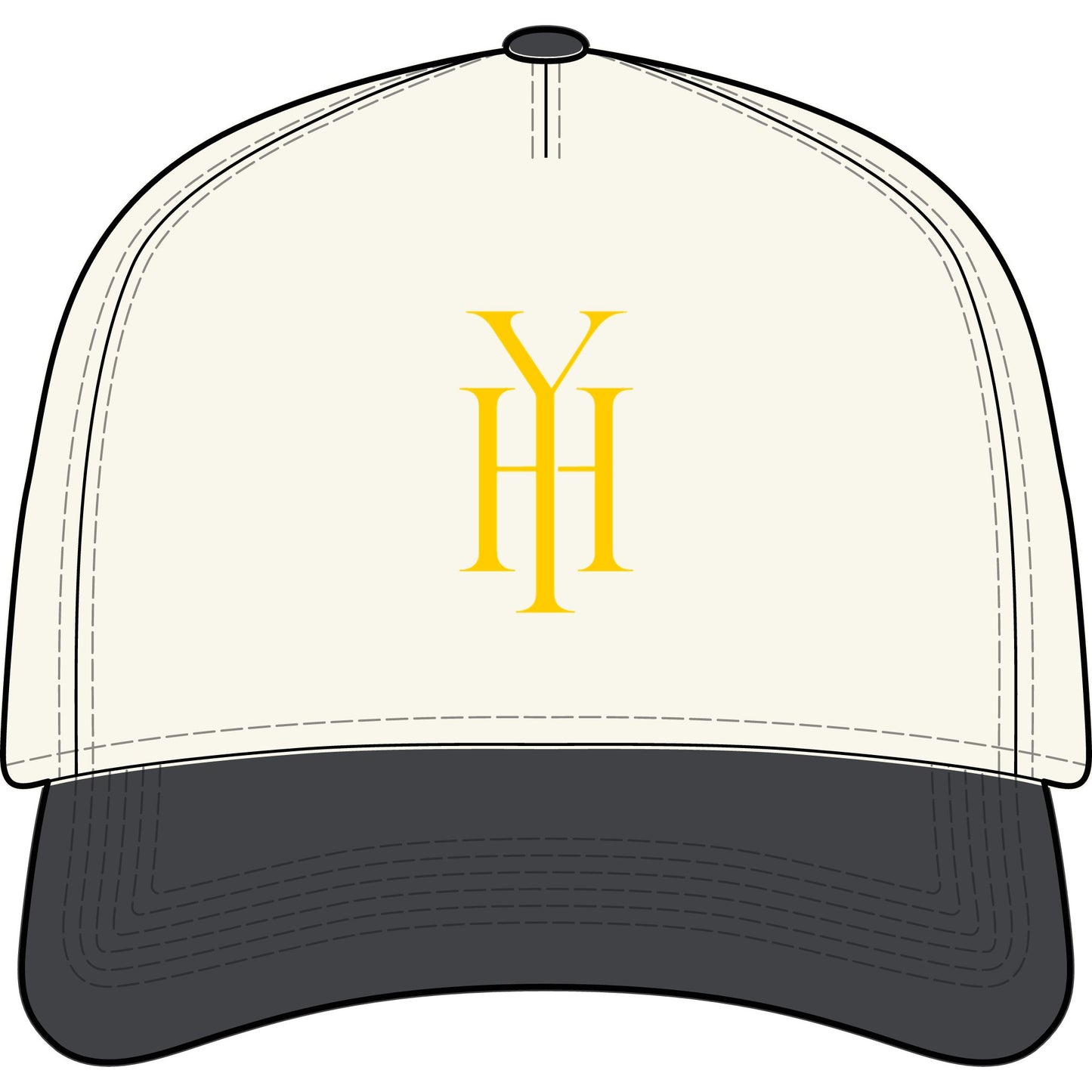 YH Two-Tone Logo Cap — Yedsit Hazlewood Collection