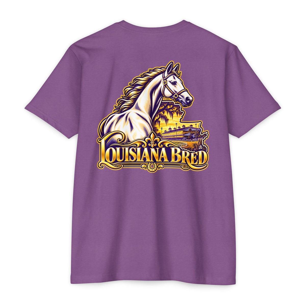 Louisiana Bred T-shirt | Purple and Gold