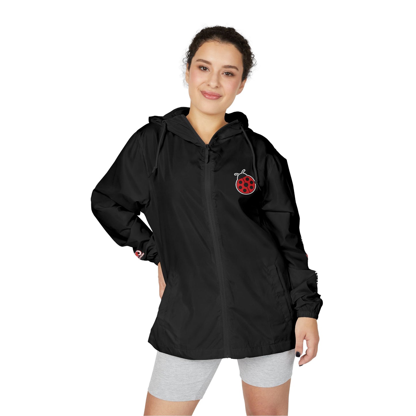 Ladybug Embroidered Windbreaker Jacket - Mirco Demuro Collection