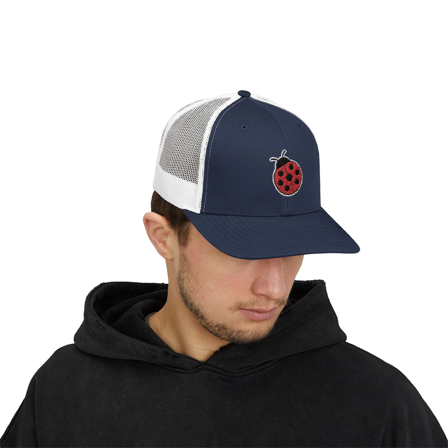 Ladybug Embroidered Trucker Cap - Mirco Demuro Collection