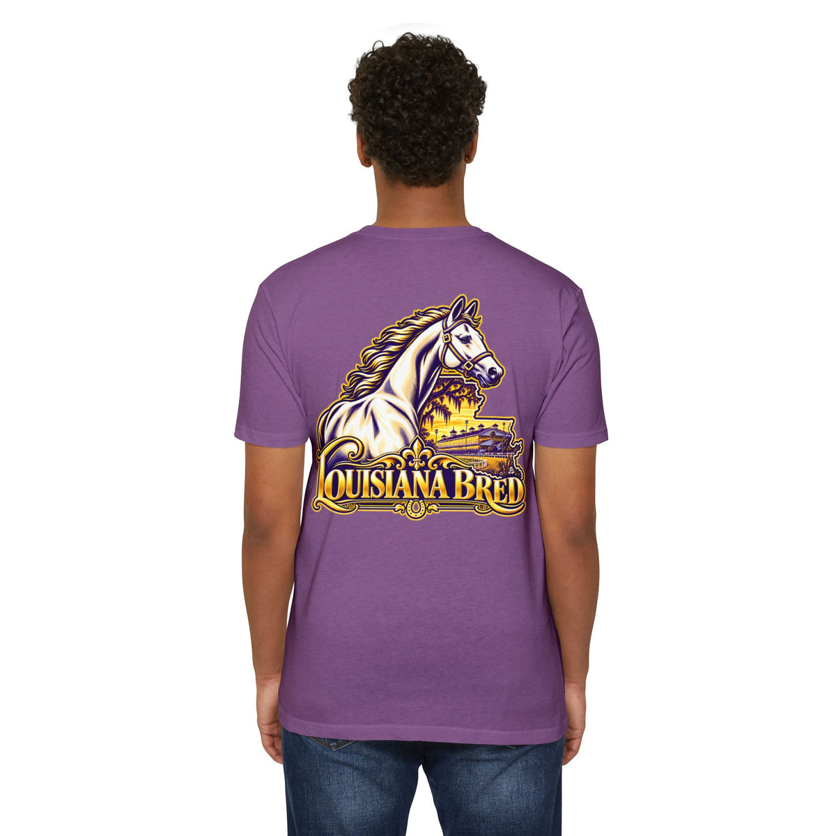 Louisiana Bred T-shirt | Purple and Gold
