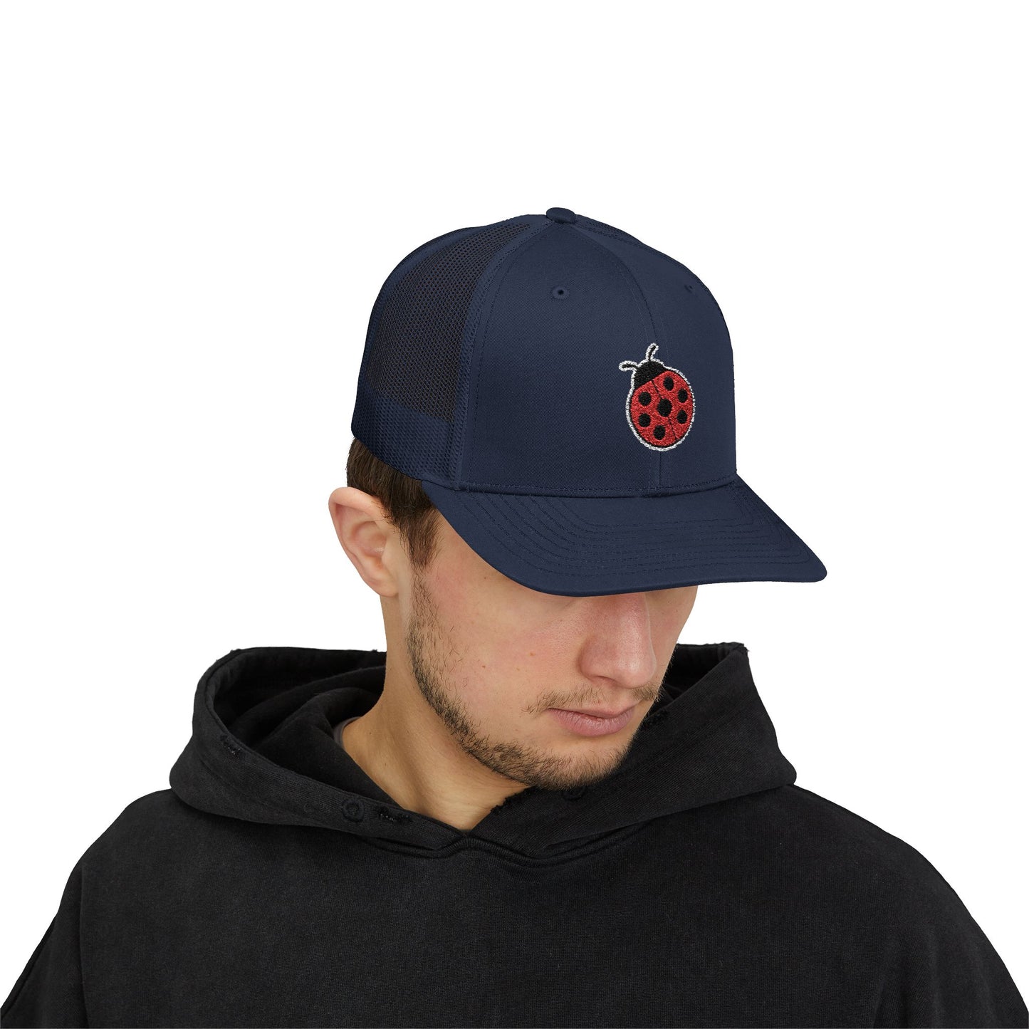 Ladybug Embroidered Trucker Cap - Mirco Demuro Collection