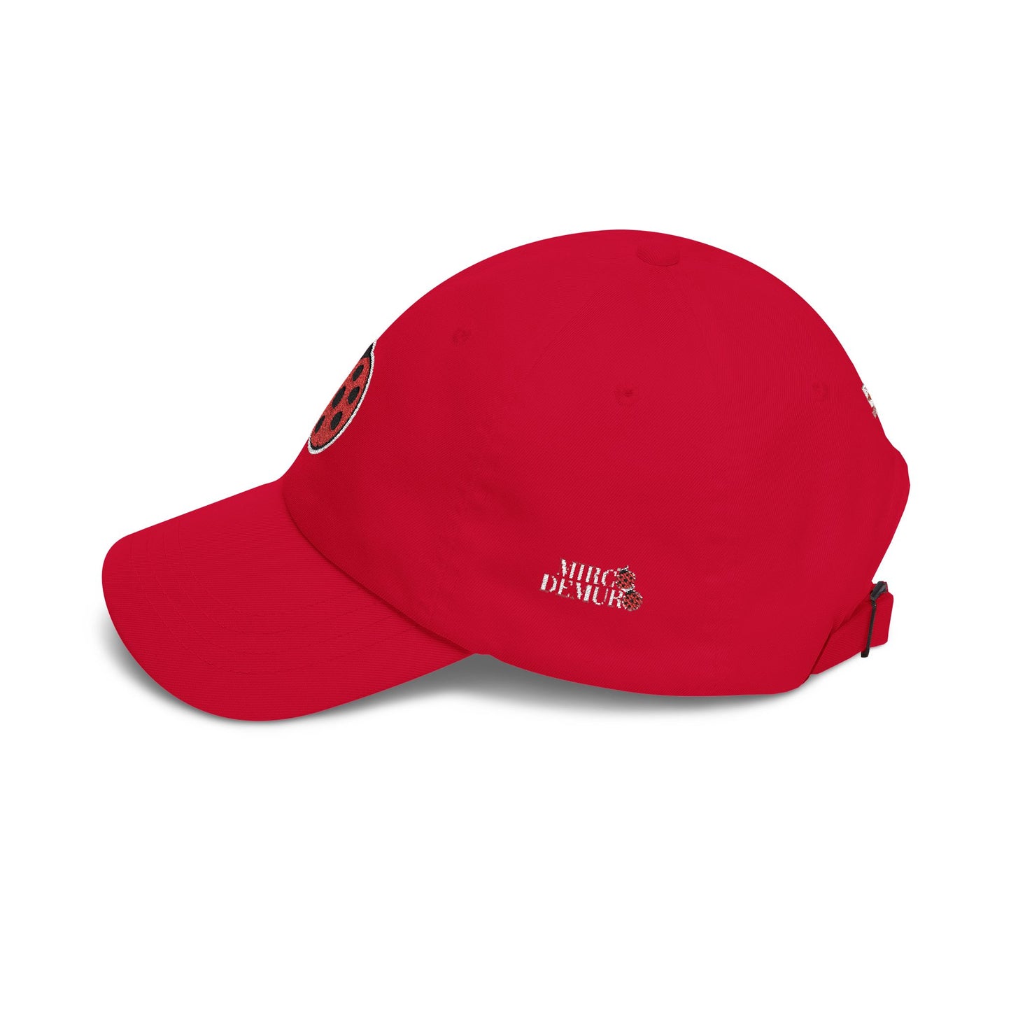 Embroidered Ladybug Patch Baseball Hat —  Mirco Demuro Collection