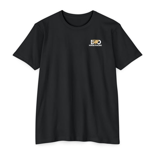 Louisiana Bred T-shirt | Black and Gold with Gold State Outline