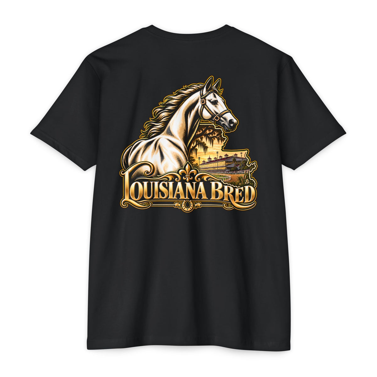 Louisiana Bred T-shirt | Black and Gold