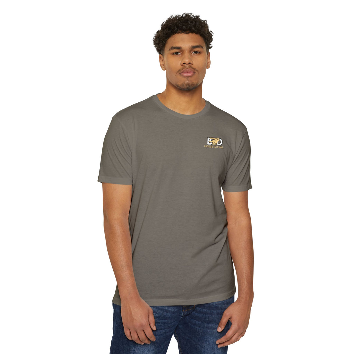 Louisiana Bred T-shirt | Black and Gold with Black State Outline