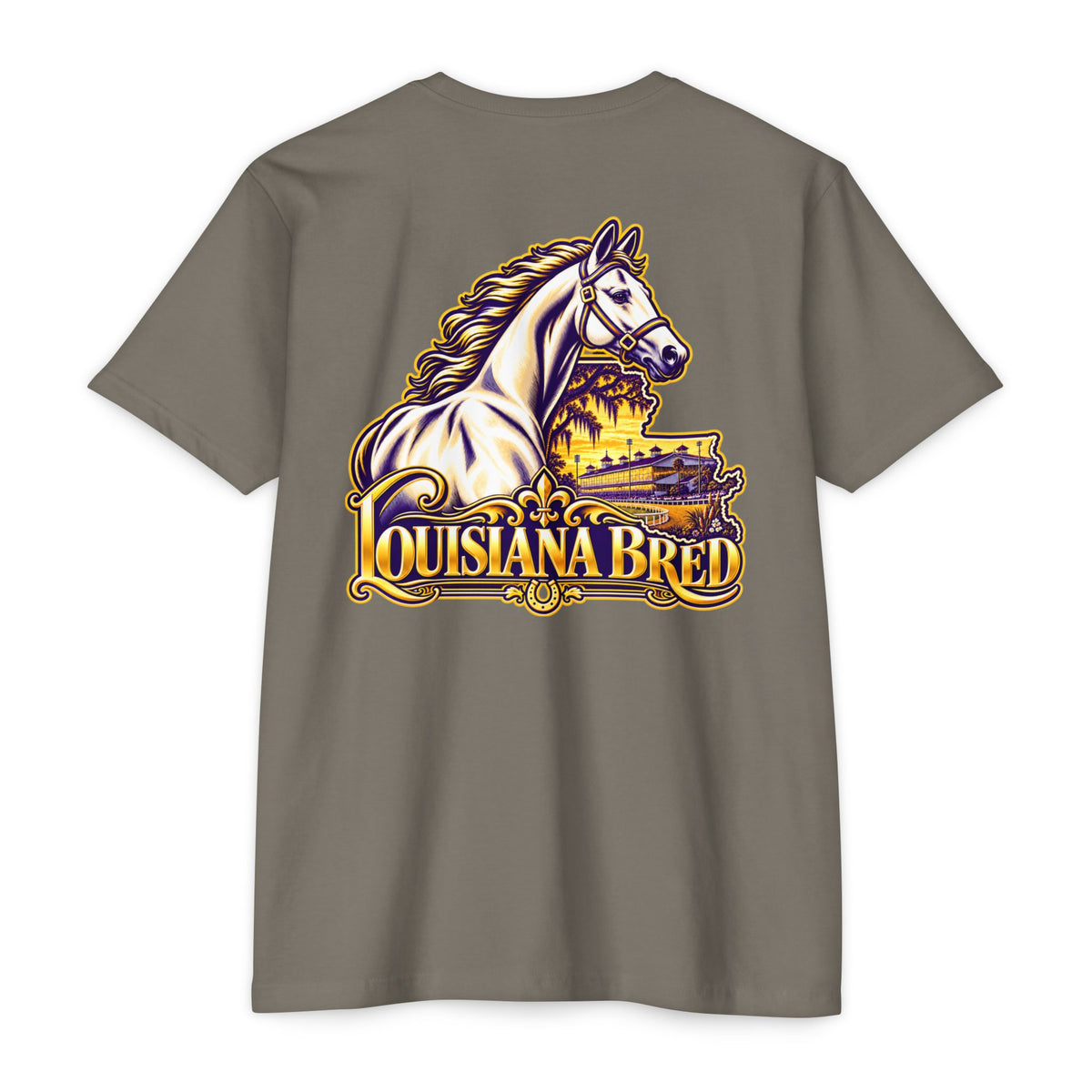 Louisiana Bred T-shirt | Purple and Gold