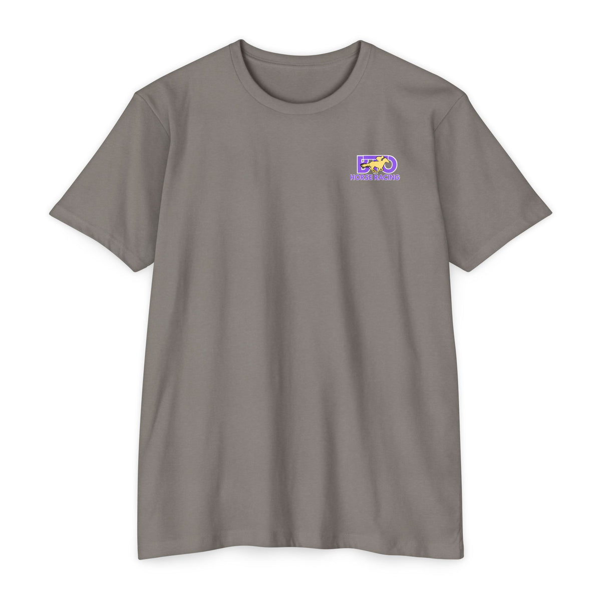 Louisiana Bred T-shirt | Purple and Gold with Black State Outline